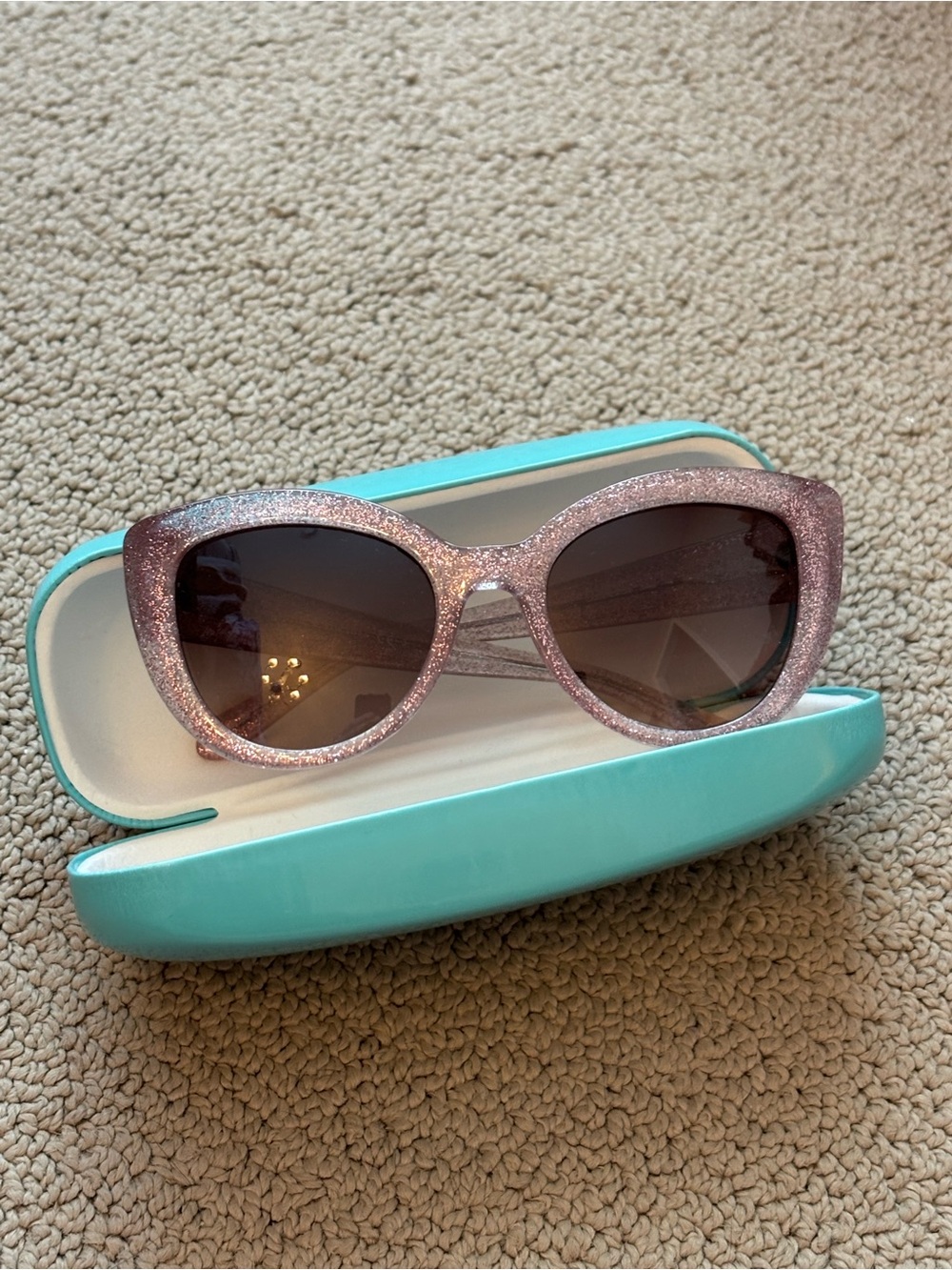 Sparkly Pink Cat-Eye Kate Spade Sunglasses